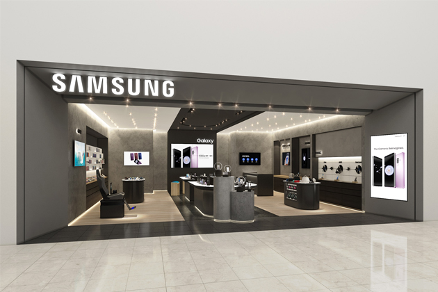 Новый формат магазинов Samsung: технологии в современном дизайне